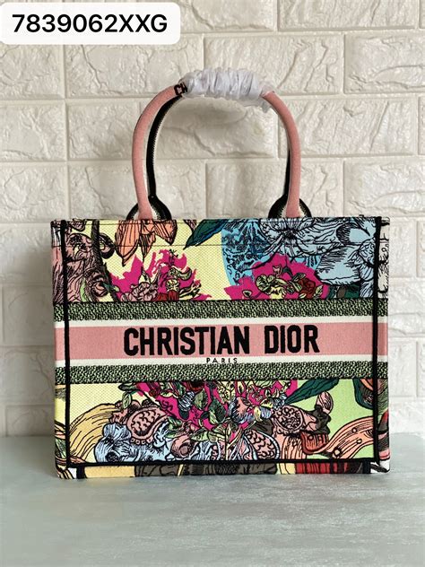 christian dior flower bag|christian dior tote bag colorful.